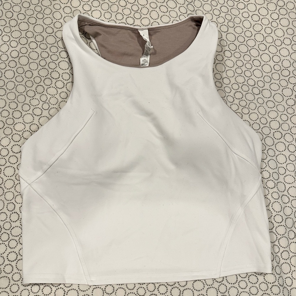 White Lululemon sports bra/tank top
